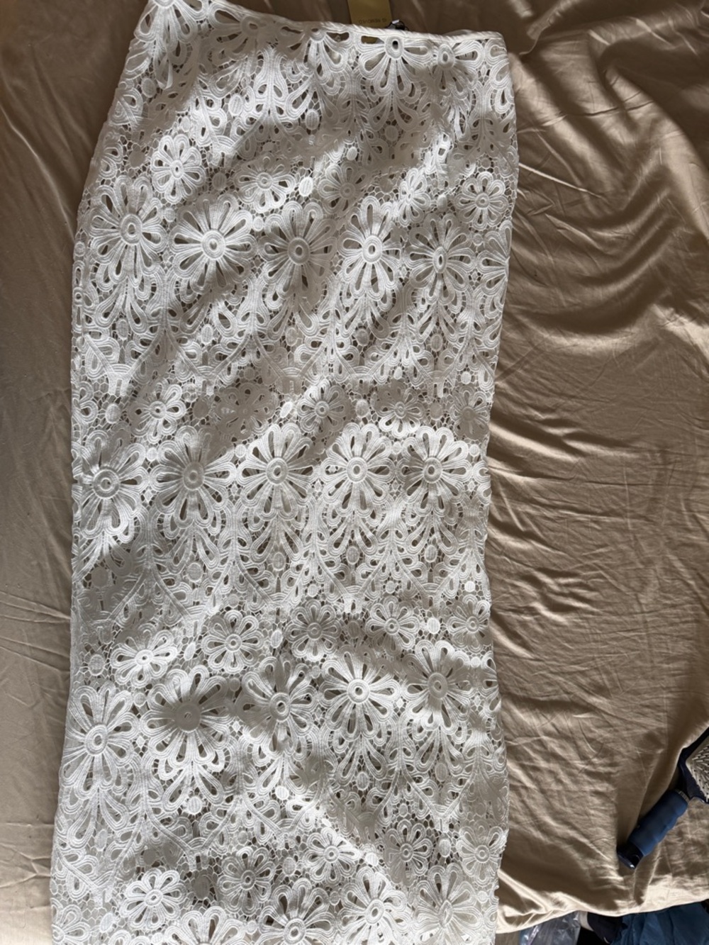 PHAIR White Crochet Floral Maxi Coverup Skirt - Picture 4 of 6